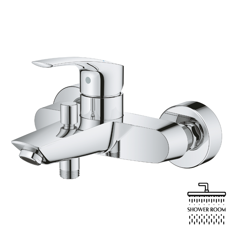 Набор смесителей 3 в 1 для ванной комнаты Grohe Eurosmart New S-Size UA3332666503