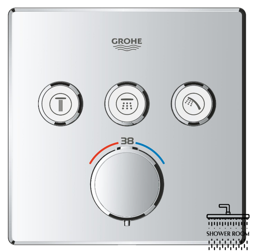 Душевая система скрытого монтажа Grohe QuickFix Precision SmartControl с Vitalio SmartActive 310 Cube (34875000)