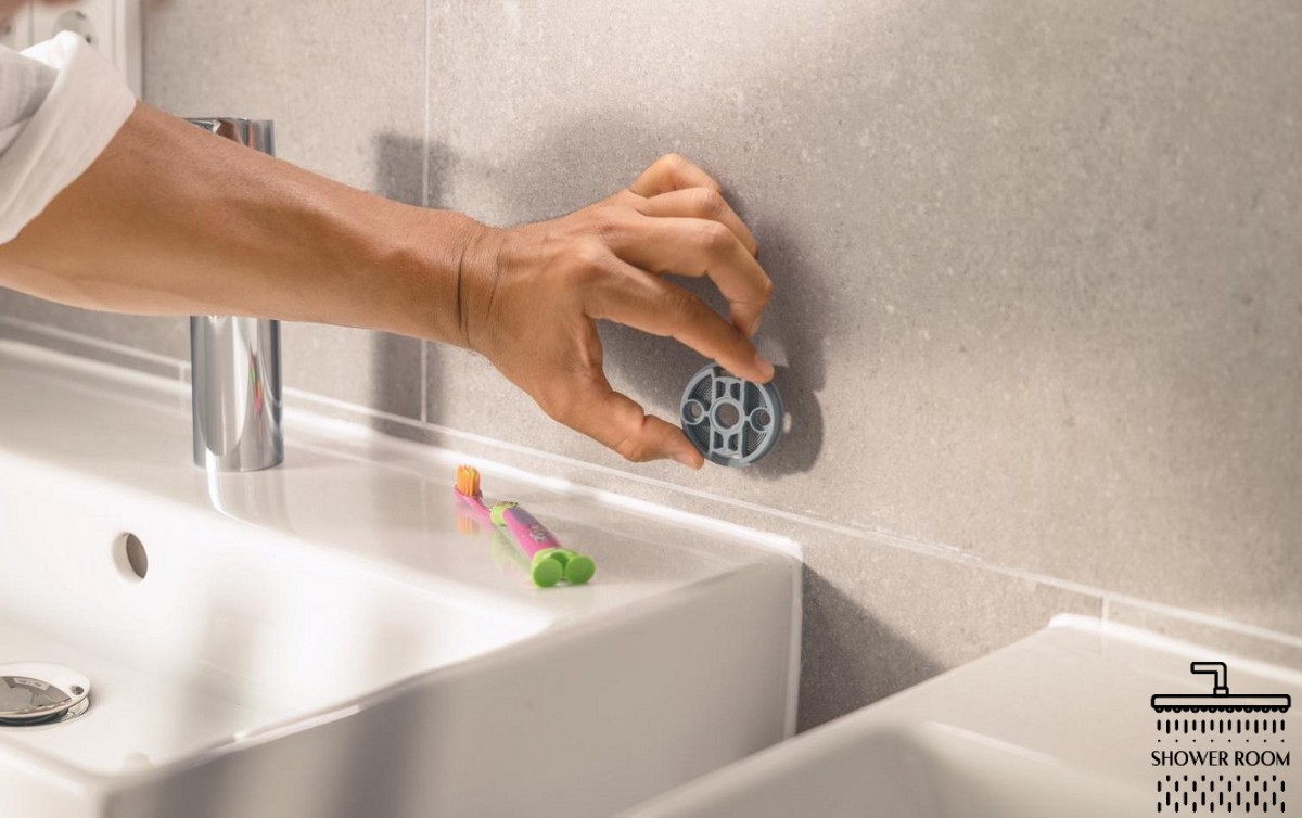 Стакан скляний з тримачем Grohe QuickFix Start (41194000)