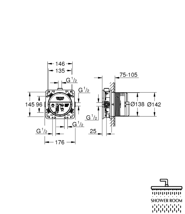 Комплект гигиенического душа Grohe Essence 2211241KF0