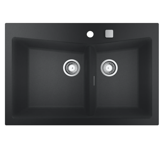 Кухонная мойка Grohe 840 х 560 мм, Granite Black (31657AP0)