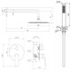 Душова система прихованого монтажу VOLLE CANTE 0170101, хром
