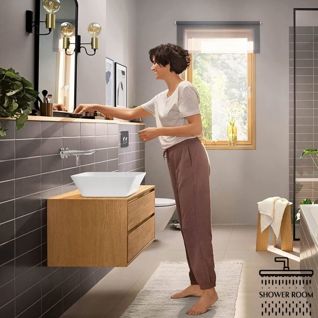 Змішувач для умивальника прихованого монтажу, HANSGROHE REBRIS E 72568000, хром