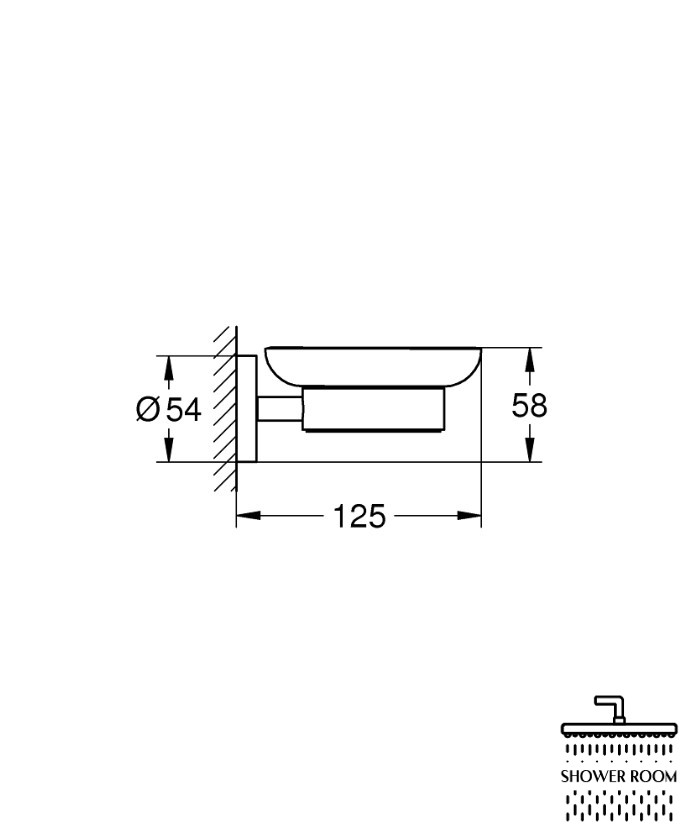 Мыльница с держателем Grohe QuickFix Start (41193000)