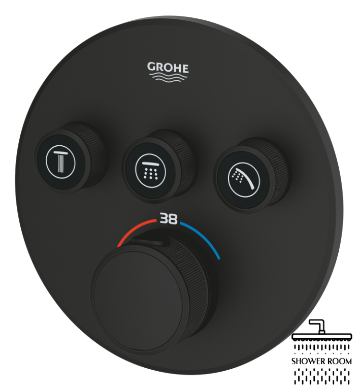 Душова система Grohe для ванни прихованого монтажу Grohtherm SmartControl з Tempesta 250 (26669KF0)