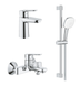 Набор смесителей для ванны Grohe BauEdge 123365S1