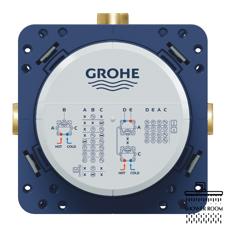 Душова система Grohe для ванни прихованого монтажу Grohtherm SmartControl з Tempesta 250 (26669KF0)