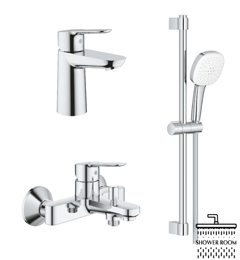 Набір змішувачів для ванни Grohe BauEdge 123365S1