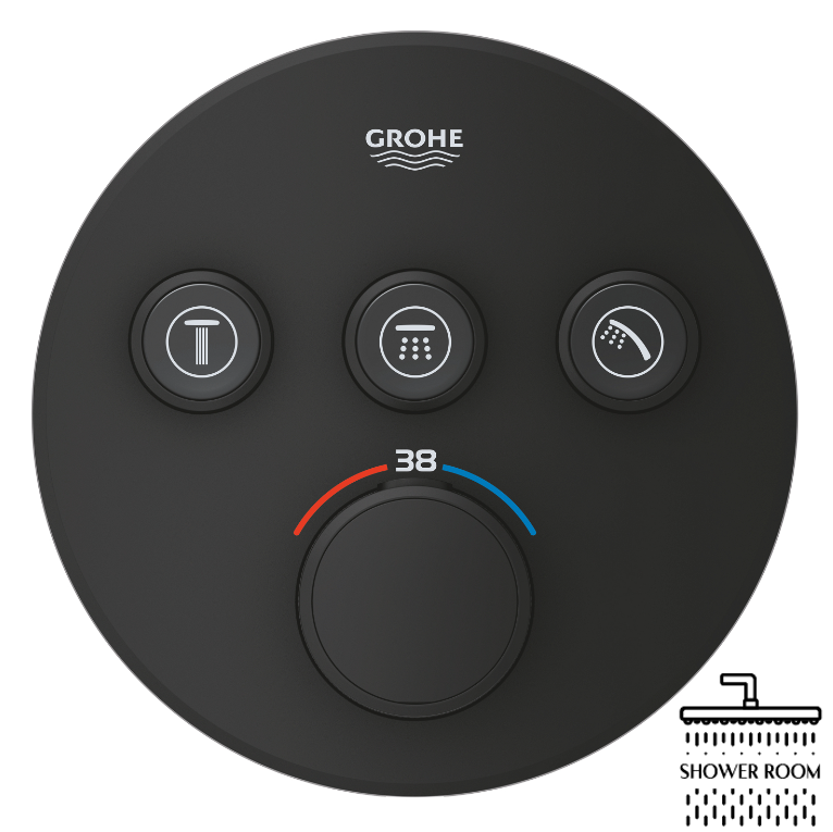 Душова система Grohe для ванни прихованого монтажу Grohtherm SmartControl з Tempesta 250 (26669KF0)