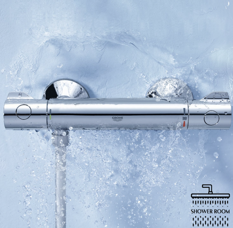 Комплект термостат с гигиеническим душем Grohe Grohtherm 800 (34558000+26352000)