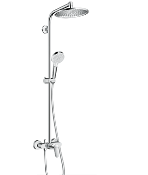 Душова система HANSGROHE Crometta S 240 1jet Showerpipe 27269000 з одноважільним змішувачем, хром