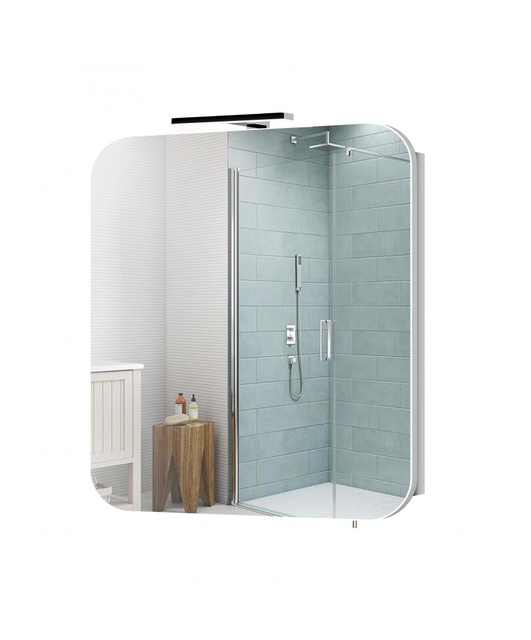 Зеркальный шкаф Мойдодыр Сорренто ЗШ-60 для ванной комнаты со светильником