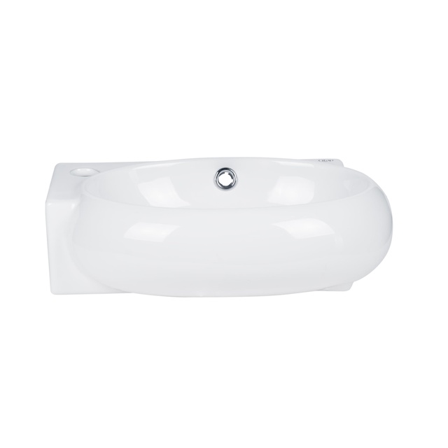 Раковина Qtap Leo 430x290x140 White з донним клапаном QT11115011LW