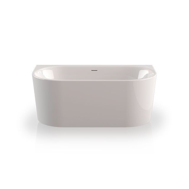 Ванна акрилова Knief FRESH WALL XS 155x80, пристінна, без г/м, щілинний перелив, білий глянсовий (0100235/010009106S)