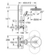Душевая система с термостатом для ванны Grohe Tempesta System 250 настенного монтажа (26672001)