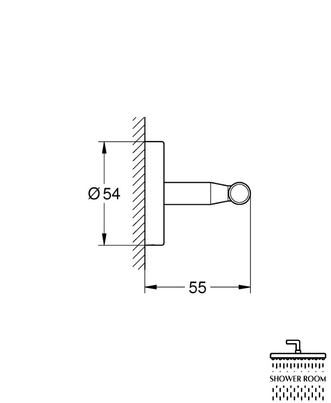 Гачок для банного халата Grohe Start Cosmopolitan (41168000)