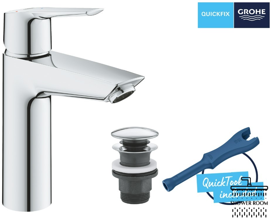 Змішувач для раковини M-розміру Grohe QuickFix Start 23746002