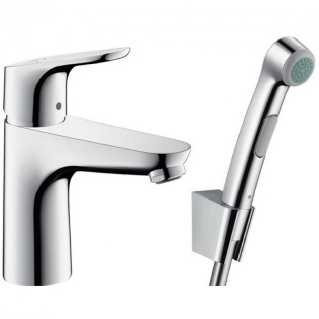 Змішувач для раковини з гігієнічної лійкою, HANSGROHE Focus 31927000, хром