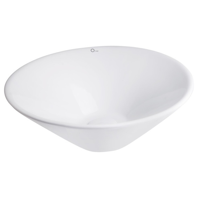 Раковина-чаша Qtap Amazon 425х425х155 White з донним клапаном QT0211K70W