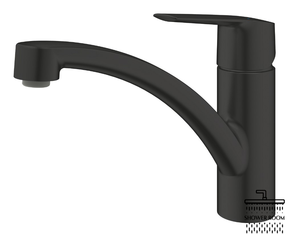 Одноважільний змішувач для кухонної мийки Grohe QuickFix Start (324412432 ), чорний