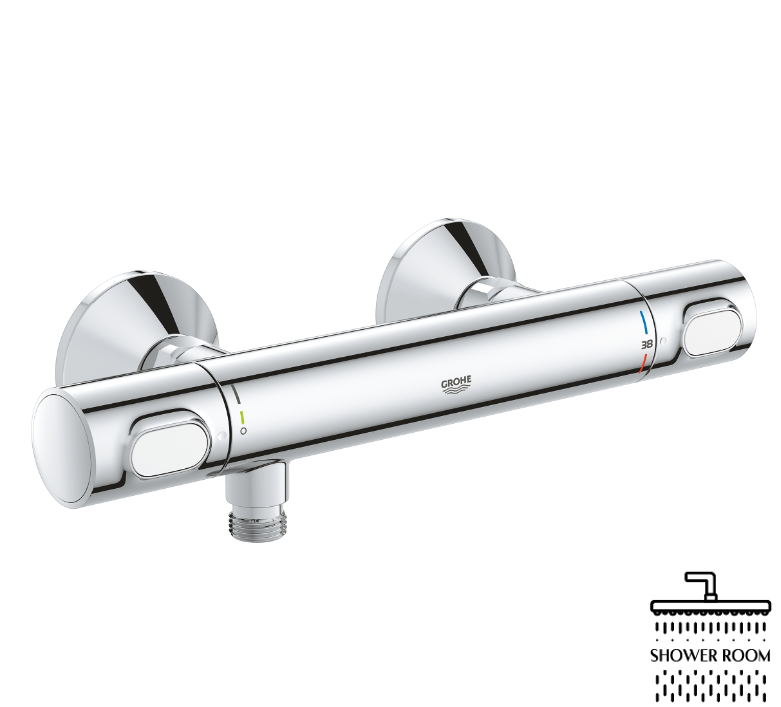 Комплект термостат с гигиеническим душем Grohe Grohtherm 500 (34793000+26352000)