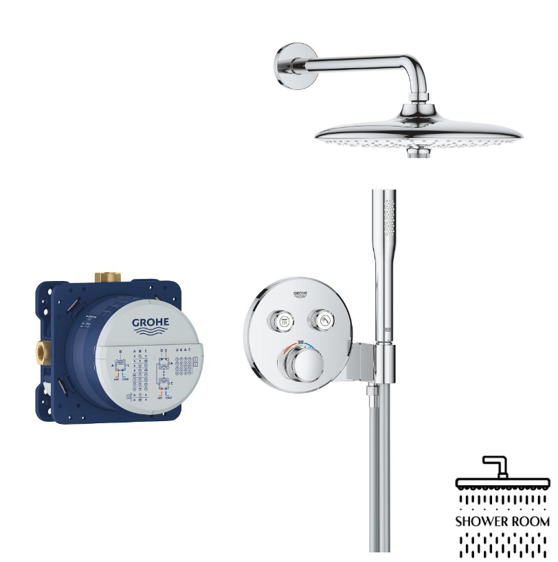 Душевая система скрытого монтажа Grohe Grohtherm SmartControl з Euphoria 260 (34867000)