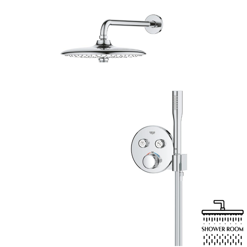 Душевая система скрытого монтажа Grohe Grohtherm SmartControl з Euphoria 260 (34867000)