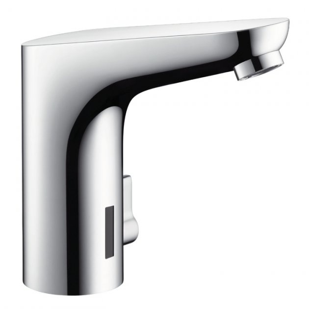 Змішувач для раковини електронний, HANSGROHE Focus E2 31171000, живлення від батареї 6 В, хром