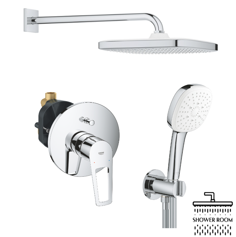 Душевая система Grohe BauLoop New скрытого монтажа с Tempesta 250 Cube 266700003