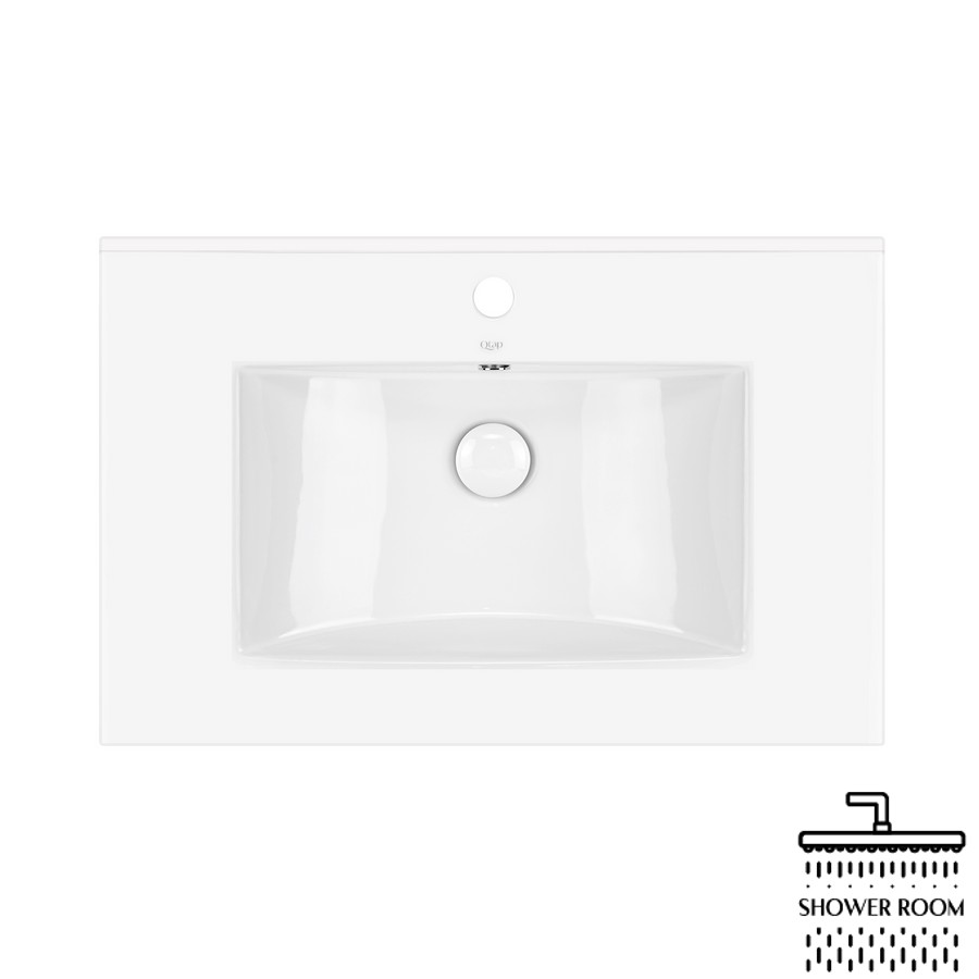 Раковина Qtap Albatross 700х460х180 White з донним клапаном QT01113070CW