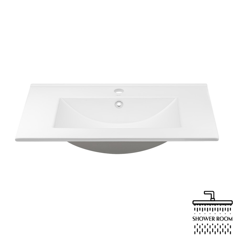 Раковина Qtap Albatross 700х460х180 White з донним клапаном QT01113070CW