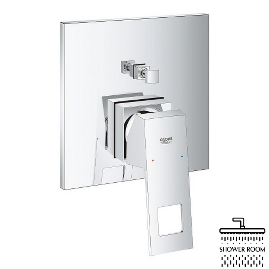 Зовнішня частина змішувача для душу Grohe Eurocube 24062000 для двох споживачів