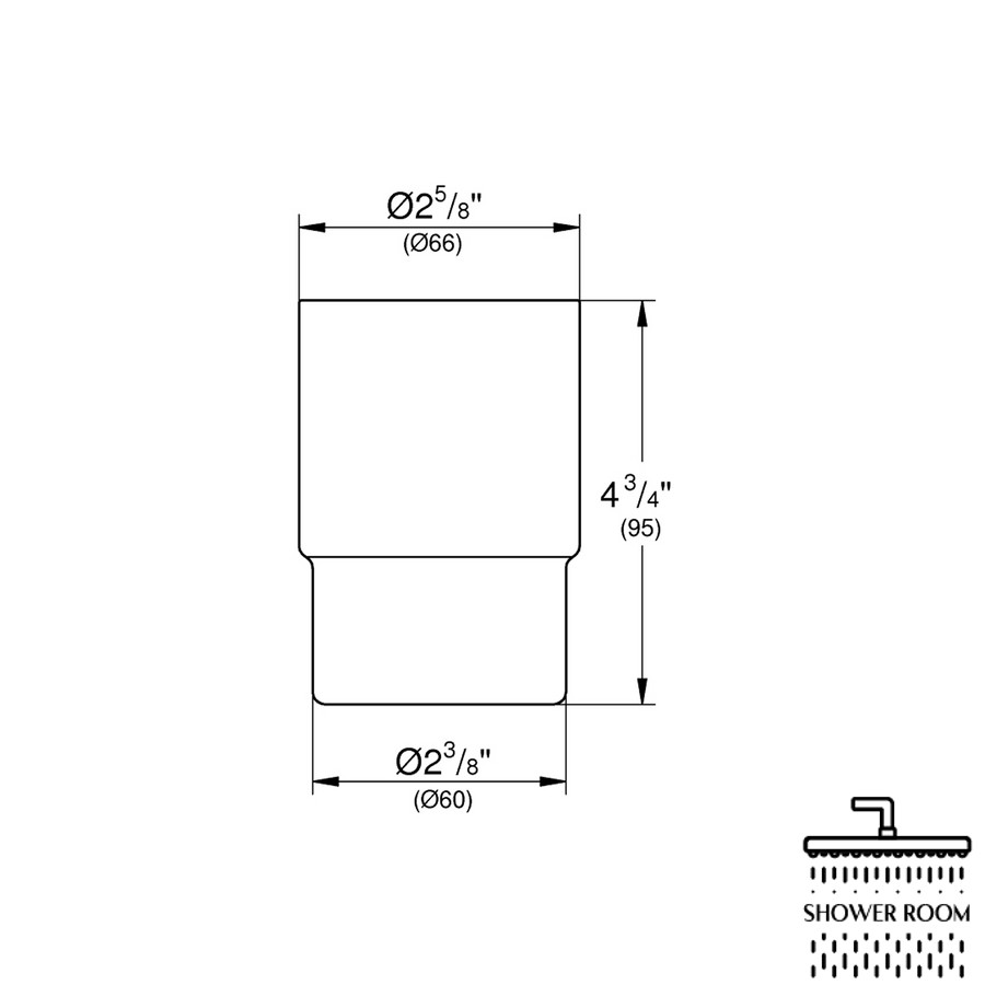 Склянка (без тримача) Grohe QuickFix Start 41184000