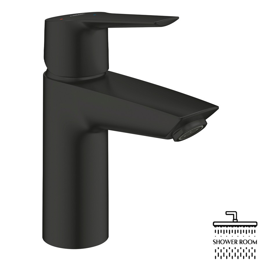 Змішувач одноважільний для раковини Grohe QuickFix Start 235512432 S-Size, чорний