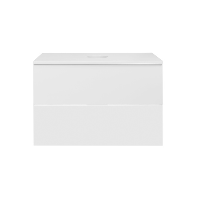 Тумба підвісна Qtap Tern 700х476х469 White зі стільницею QT1779TPL701W