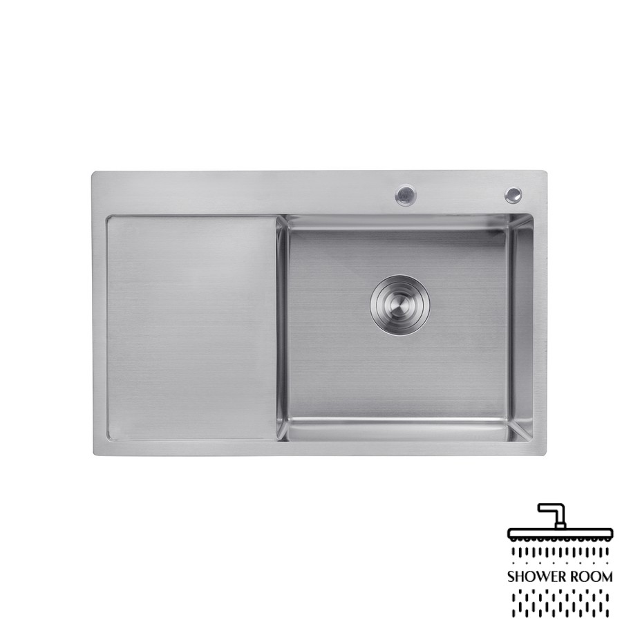 Кухонна мийка Kroner Gebürstet - 7849RHM (3/1 мм) зі змішувачем та дозатором
