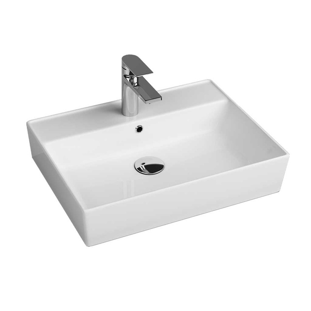 Умивальник підвісний Quarter Bath Cross Line 60x45, білий 70CL23060.00.1.3.01