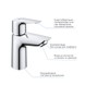 Смеситель для раковины S-размера Grohe QuickFix Start Edge 23900001