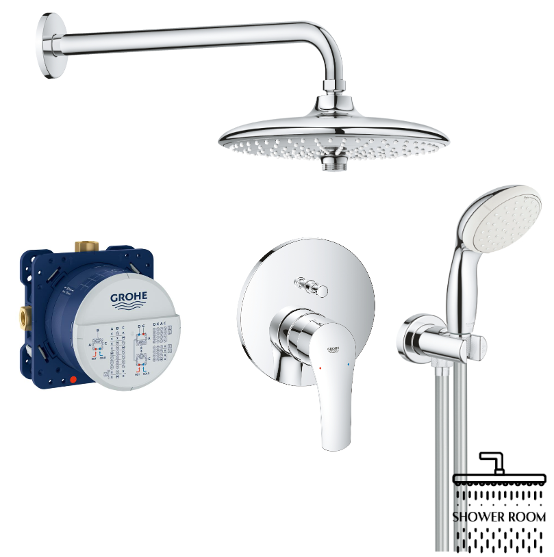 Душова система прихованого монтажу GROHE Grohtherm SmartControl UA34614SC4