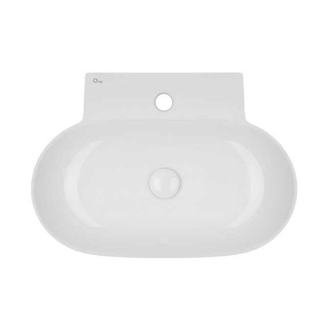 Раковина Qtap Cardinal 565х400х130 White з донним клапаном QT0411K177W