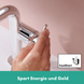 Смеситель для умывальника HANSGROHE Tecturis S 150 73340000 CoolStart, EcoSmart+push-open, хром