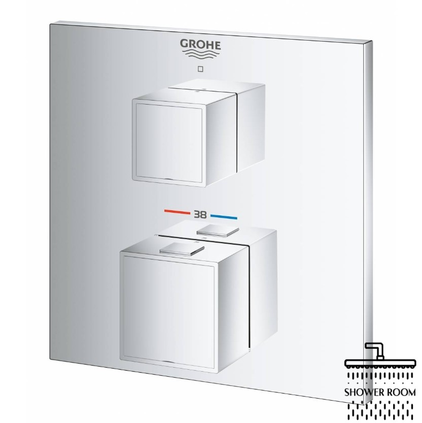 Термостат для душа с переключателем на 1 положение Grohe Grohtherm Cube (24153000)