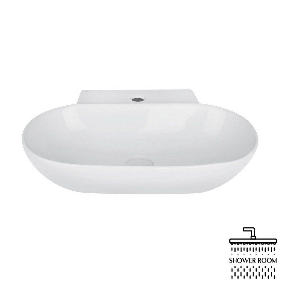 Раковина Qtap Cardinal 565х400х130 White з донним клапаном QT0411K177W