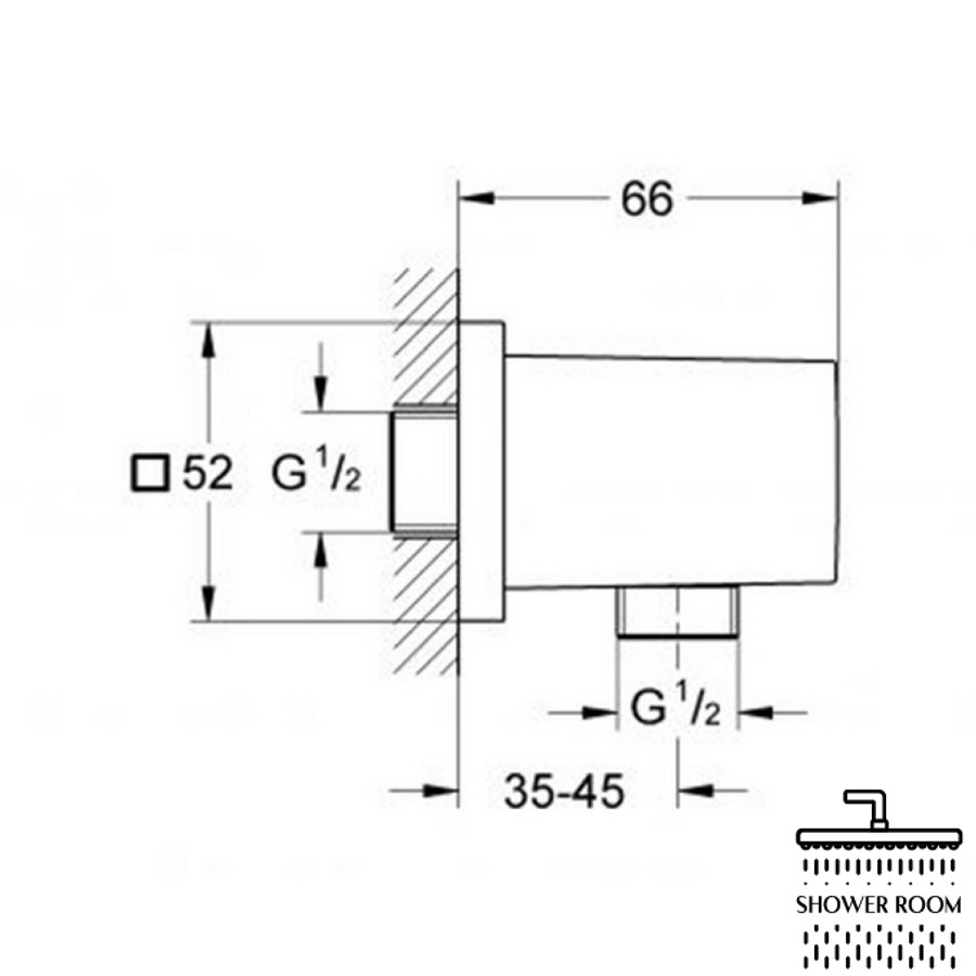 Підключення для шланга Grohe Euphoria Cube 27704000