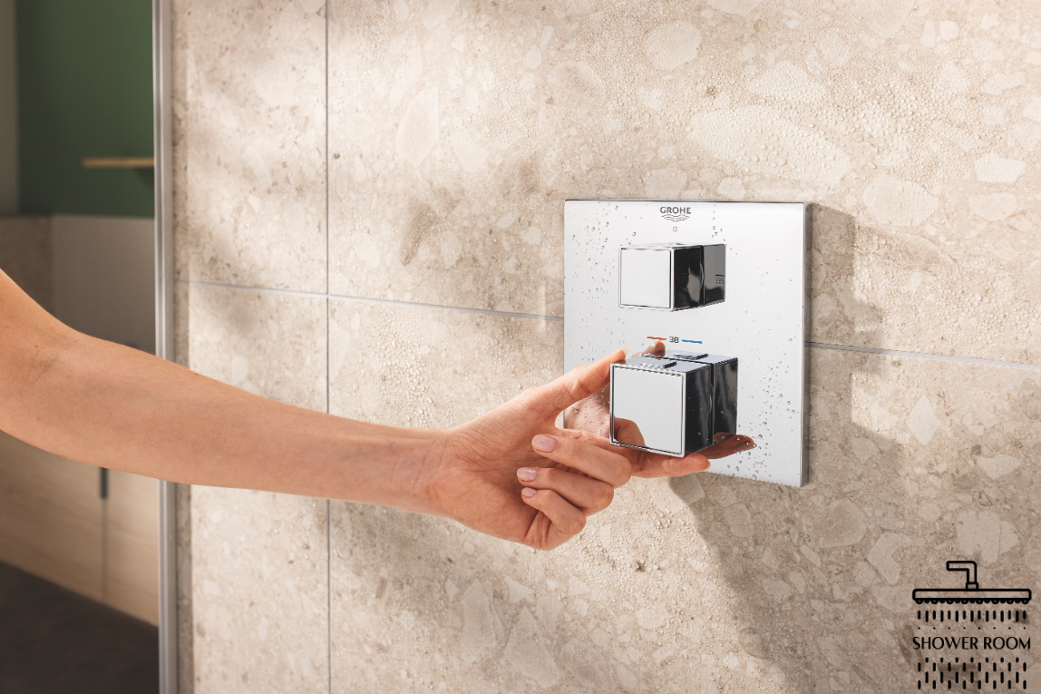 Душевая система скрытого монтажа Grohe Grohtherm Cube, хром (34868000)