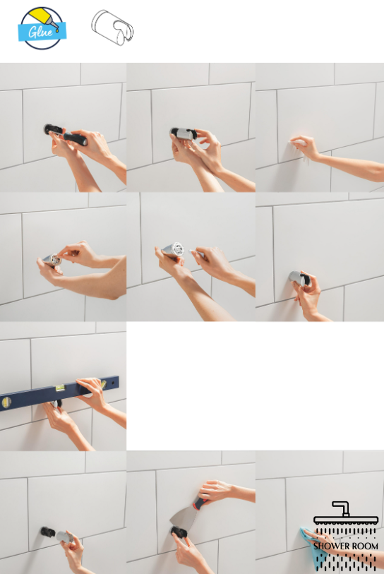 Душовий набір, 2 режими струменю Grohe QuickFix Vitalio Start 110 (27950001)