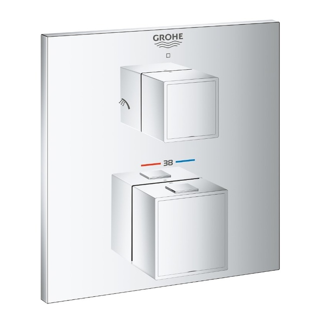 Термостат для душу з перемикачем на 2 положення Grohe Grohtherm Cube Termostatic (24154000)