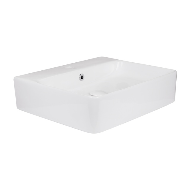 Раковина Qtap Nando 500х420х130 White з донним клапаном QT1211K404AW