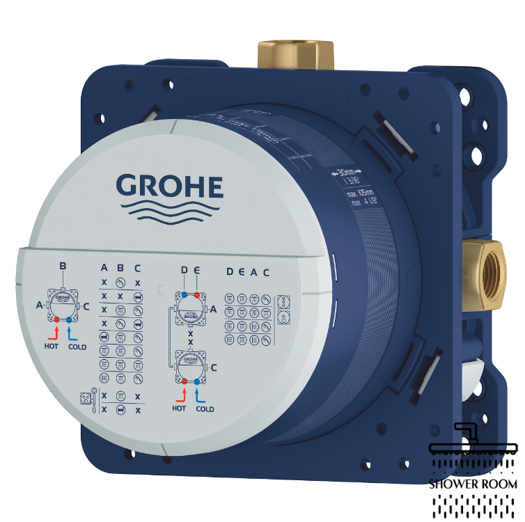 Душова система з термостатом Grohe Grohtherm UA26415SC9, чорна матова