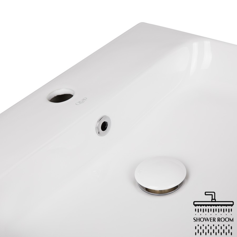 Раковина Qtap Nando 500х420х130 White с донным клапаном QT1211K404AW